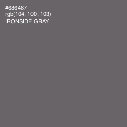 #686467 - Ironside Gray Color Image